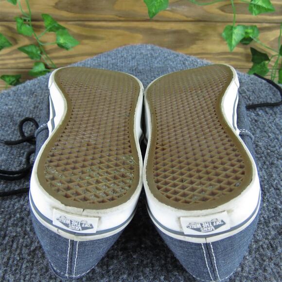 VANS Women's Low Top Sneaker Gray Fabric Sz 6.5 Medium Used 2025 - Picture 7 of 8